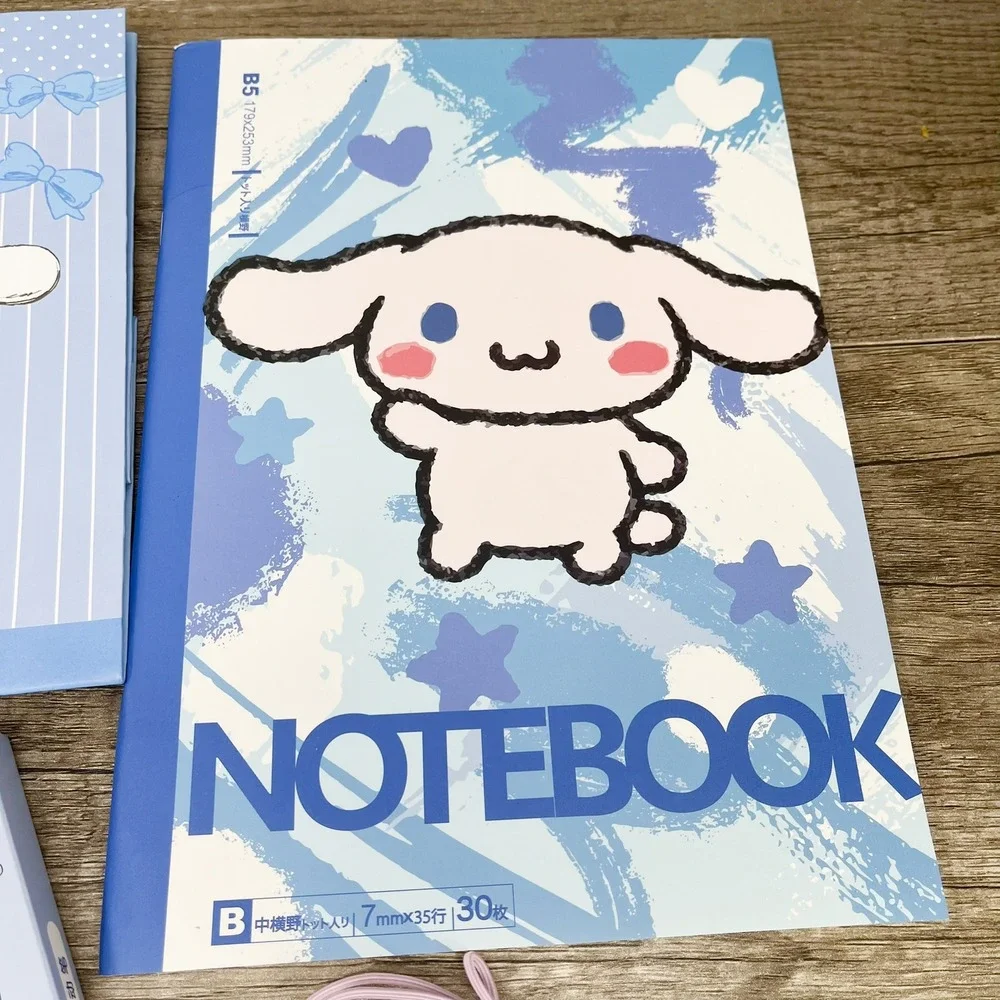 Sanrio Cinnamoroll Stationery Set Notebook Pens Stickers Memo Pads Hair Ties Lot